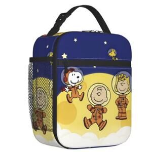 New Snoopy/Peanuts in Space, Astronauts Insulated Lunch Bag/Bento, Work/School